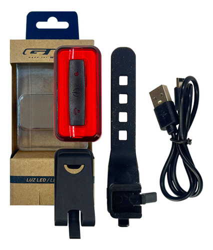 Luz Trasera Bicicleta Gw Sensor Stop 60 Lumens