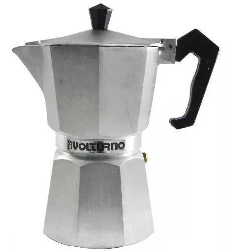Imagen 5 de 8 de Cafetera Express Volturno Moka 12p Aluminio Palermo O Centro