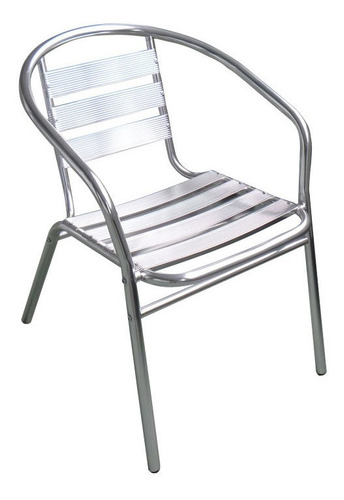 Sillon Silla X2 De Aluminio + Mesa Jardin Balcon Exterior