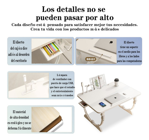 Mesa Plegable De Elevación De Computadora Para Cama70×40cm