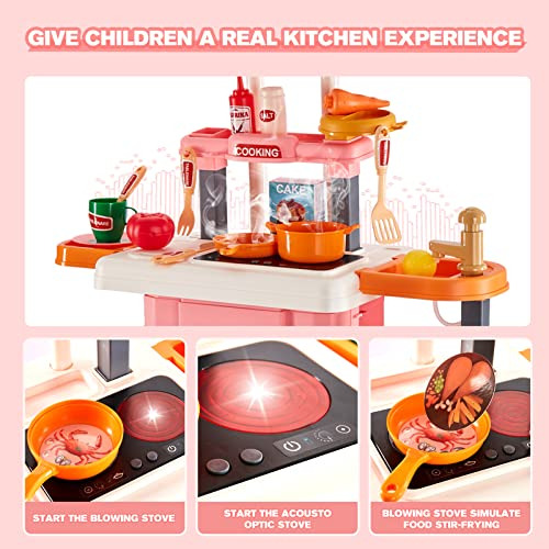 Juego De Cocina, 3 1, Juguetes De Cocina, Maleta De Via...