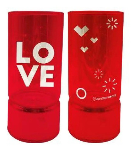 2 Luminárias De Vidro Lover Zc 10082344