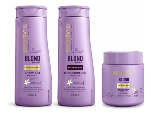 Matizador Bio Extratus Blond 3 Produtos