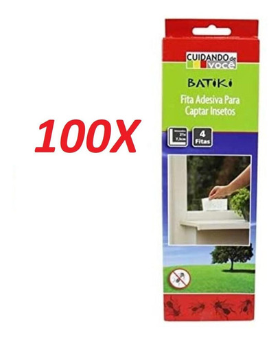 Kit 400 Fita Adesiva Armadilha Capturar Insetos Anti Formiga