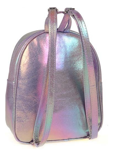 Mochila Infantil Unicornio Lentejuelas Holografica Lila Liso