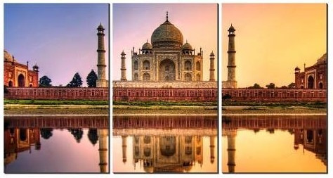 Quadro Decorativo Taj Mahal Decoração