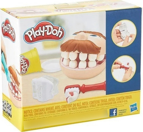 Mini Dentista Bromista Play-doh Hasbro Blanco/rojo