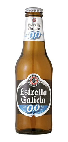 Cerveja Estrella Galicia S/ Alcool Long Neck 250ml Pack 6 Un