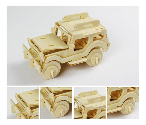 Kit De Modelo De Coche De Rompecabezas De Todoterreno