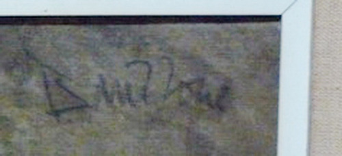 Imagen 3 de 3 de Cuadro Alberto Bruzzone Maternidad Oleo Antiguo Sobre Tela