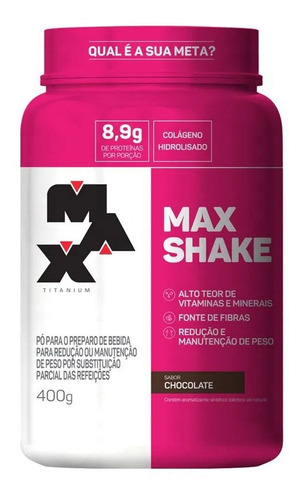 Max Shake -  400g Chocolate - Max Titanium