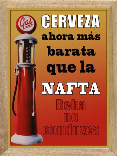 Frases Cerveza Cuadros Carteles Posters Publicidades  P332