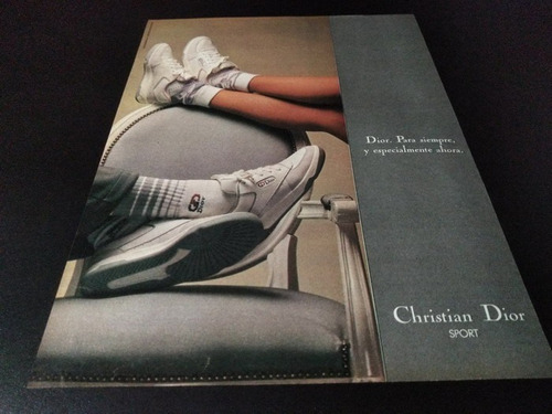 (pe018) Publicidad Clipping Zapatillas Christian Dior * 1978