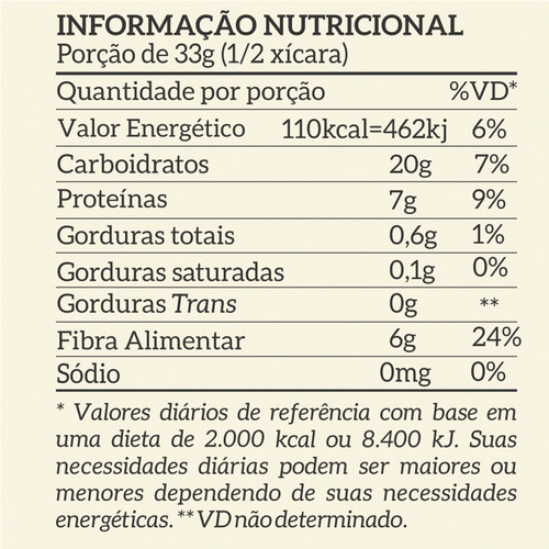 Imagem 2 de 3 de Feijão Carioca Orgânico 500g Vero Nuttri