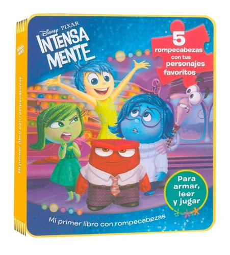 Intensamente Disney Pixar Libro Con 5 Rompecabezas De Fomi