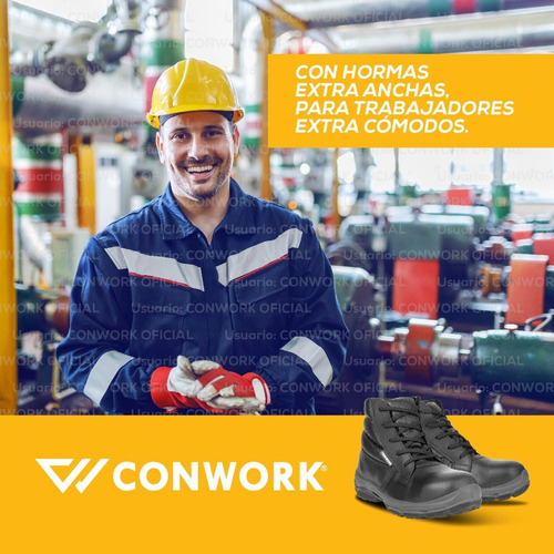 Imagen 10 de 10 de Botin De Seguridad Conwork Línea Industrial 525baf