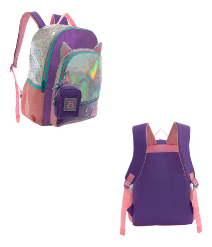 Mochila De Costa Tween Gatinho Juvenil Feminina Xeryus