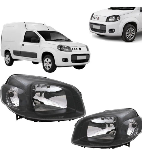 Par Farol Uno Fiorino Vivace Way 10 11 13 14 Máscara Negra