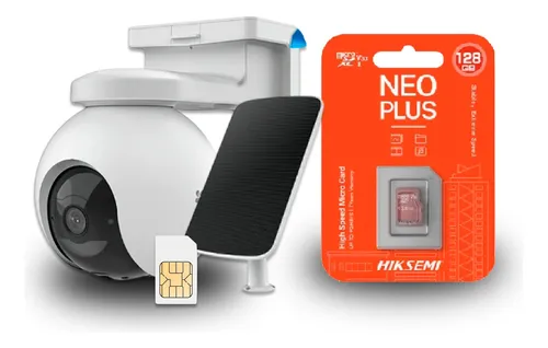 comprar Kit Cámara Ip 2k Exterior 4g + Panel Solar + Micro Sd 128gb