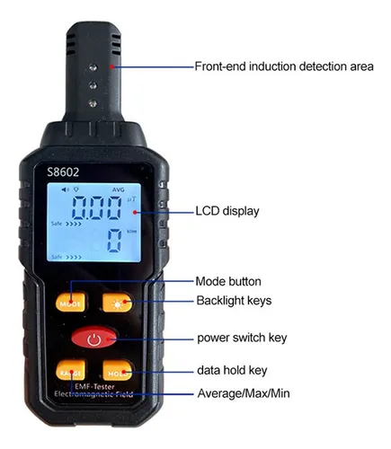 Contador De Dosímetro De Radiación 3 En 1 Geiger Emf Meter A