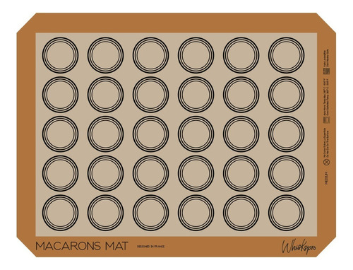 Placa De Silicona Para Horno 40x30 Macarons Mat Medium