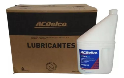 Aceite Sintetico Acdelco 5w30 Dexos 2 Caja 6 X 4 Litros 