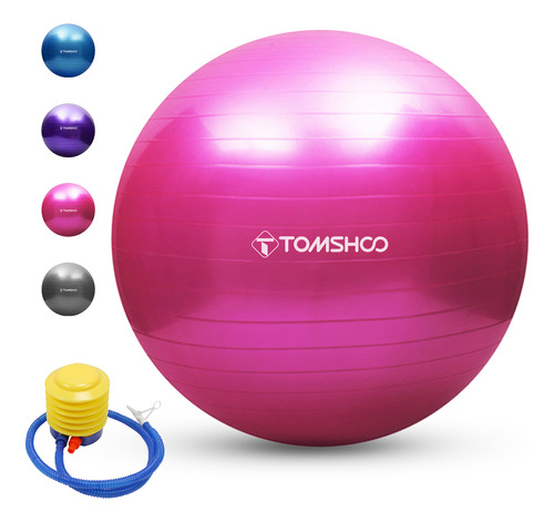 Pelota De Yoga Tomshoo Yoga Balance De 45 Cm/55 Cm/65 Cm/75