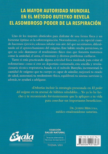 Poder Del Oxigeno,el - Mckeown, Patrick