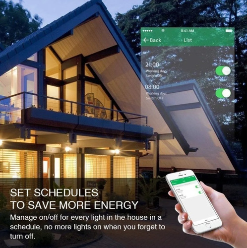 Imagen 4 de 6 de Apagador Inteligente Wifi Touch Doble 2 Botones Interruptor