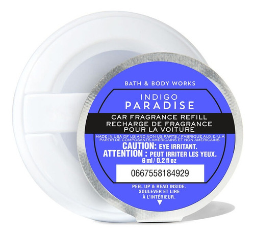 Refil Aromatizador De Carro Bath Body Works Fragrância INDIGO PARADISE