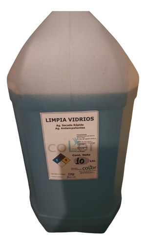 Limpia Vidrios 10litros Antiempañante Secado Rapido Biodegra