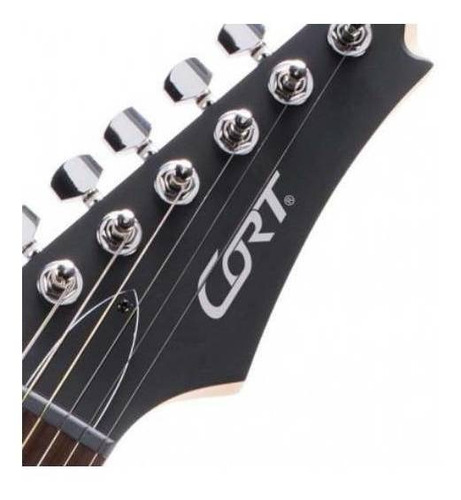 Imagen 2 de 10 de Guitarra eléctrica Cort X Series X100 de meranti black cherry poro abierto con diapasón de jatoba