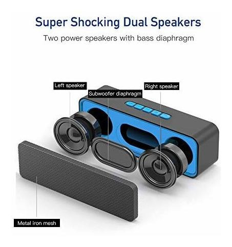 Sonkir Altavoz Portátil, Tws 5.0 Sistema De Altavoce...