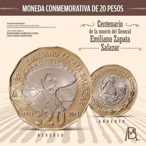 Vendo Moneda De Emiliano Zapata Centenario 