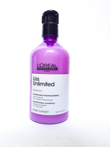 Loreal Shampoo Antifrizz Liss Unlimited 500ml Keratina
