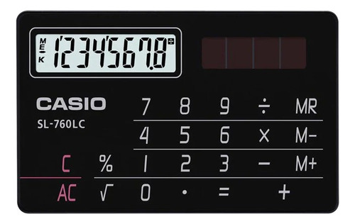 Calculadora Casio Portatil Sl-760lc Con Tamaño De Tarjeta