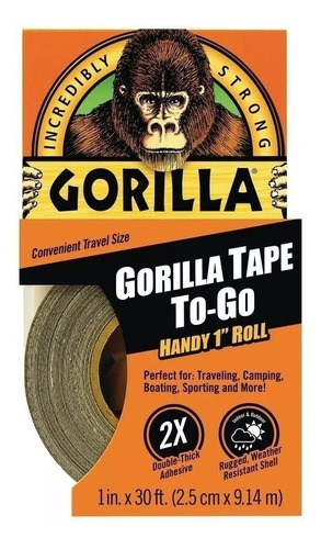 Cinta Tubelizar Gorilla Tape To Go 25 Mm X 9m Bicicleta Moto