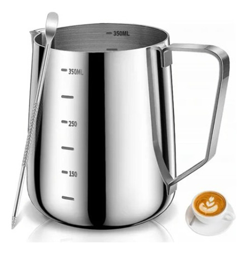 Leche Café Latte Nave Taza Jarra Para Espumar Cocina 350ml