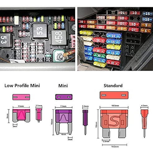 Kit Surtido De Fusibles Para Autos De 282 Piezas - Fusibles 