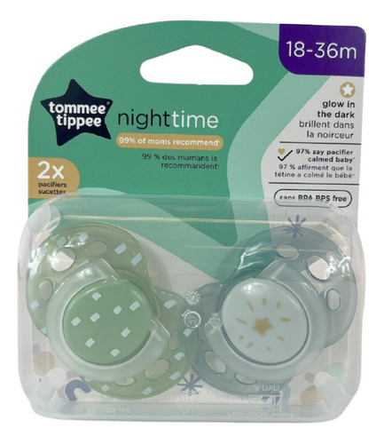 Chupetes 18-36 Meses Night Time Tommee Tippee