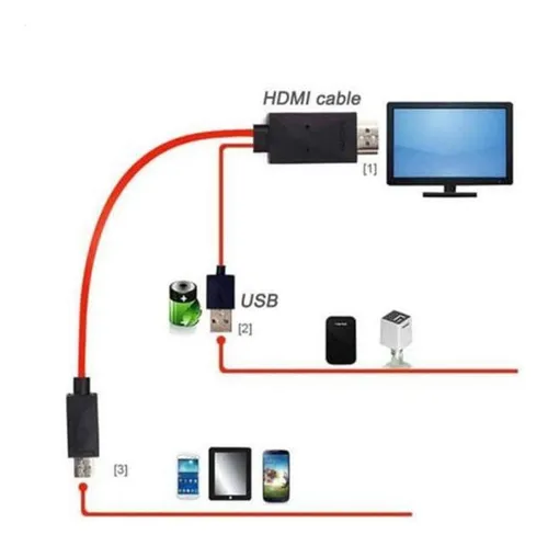 Tv Av Cable Micro Usb A Hdtv Adaptador Para Samsung Note 2 3