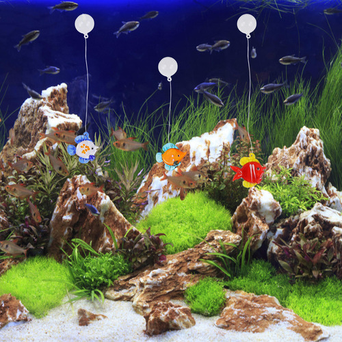 Adorno Flotante Para Pecera Con Micropaisaje, 10 Unidades