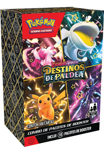 Pokémon - Ev4.5 - Destinos De Paldea - Combo De Booster Idioma Português