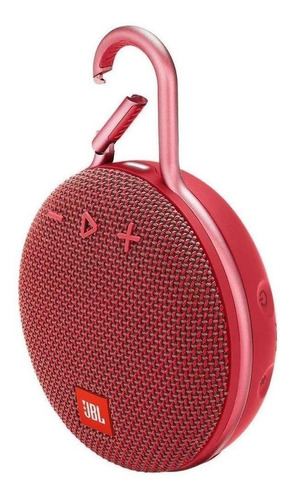 Imagen 2 de 3 de Parlante JBL Clip 3 portátil con bluetooth fiesta red