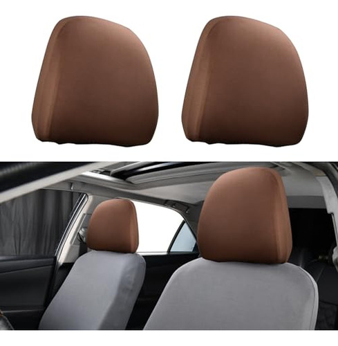 Portaequipajes Pack-2 Car Headrest Covers, Soft Dust-proof P