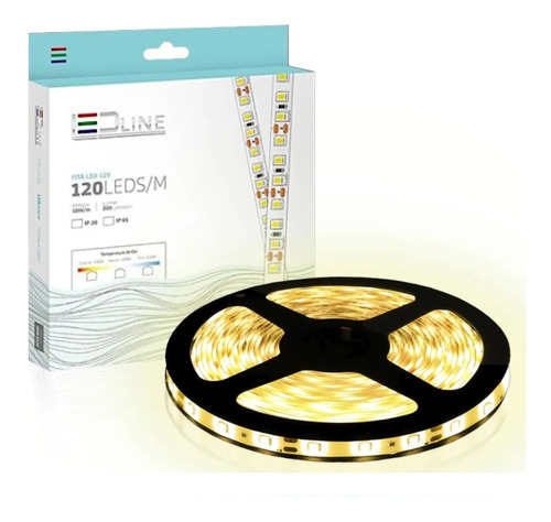 Fita De Led 3528 Branco Frio Ou Quente 5 Metros Com Silicone