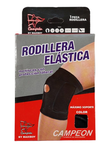 Rodillera Elástica Para Meniscos Campeón Protección Lateral