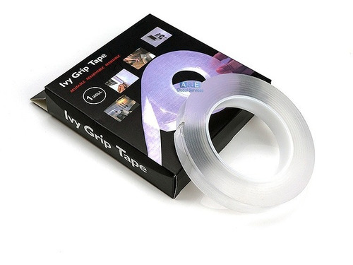 Imagen 1 de 10 de Cinta Adhesiva 5m Doble Contacto Ivy Grip Tape Original