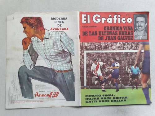 Revista El Gráfico Nº 2481 Boca River - Juan Galvez - Racing