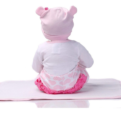 Imagen 5 de 6 de Maide Reborn Bebe 55 Cm Muñeca Realista De Vinilo Silicona